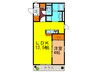 ラコルト 1LDKの間取り