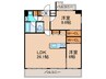 プレジオ帝塚山 2LDKの間取り