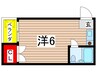 シャンブル石橋 1Rの間取り