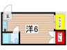 シャンブル石橋 1Rの間取り