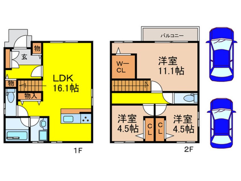 間取図 xevo春日町C棟