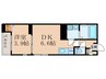 Plage Nagitsuji 1DKの間取り