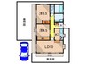 上甲東園ステイトリ－ホ－ムズ 2LDKの間取り