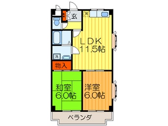 間取図 サニ－ヒル渚