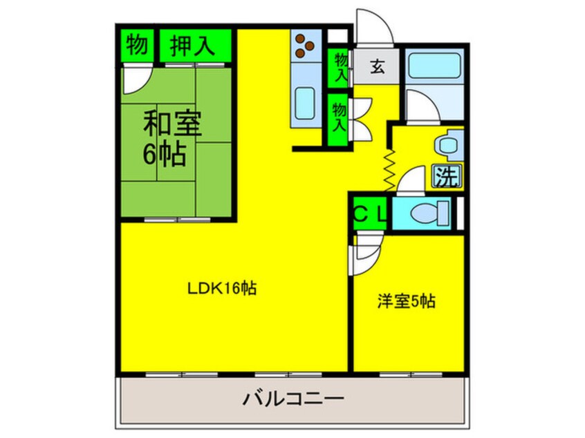 間取図 清川六番館