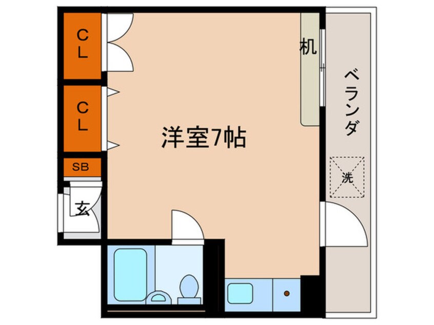 間取図 ロゼ・メゾン須磨（５－８Ｆ）