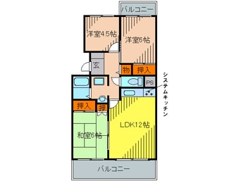 間取図 フォルク北千里Ｂ棟