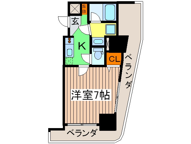 間取り図 カスタリアタワー肥後橋