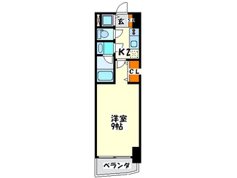 間取図 カスタリアタワー肥後橋