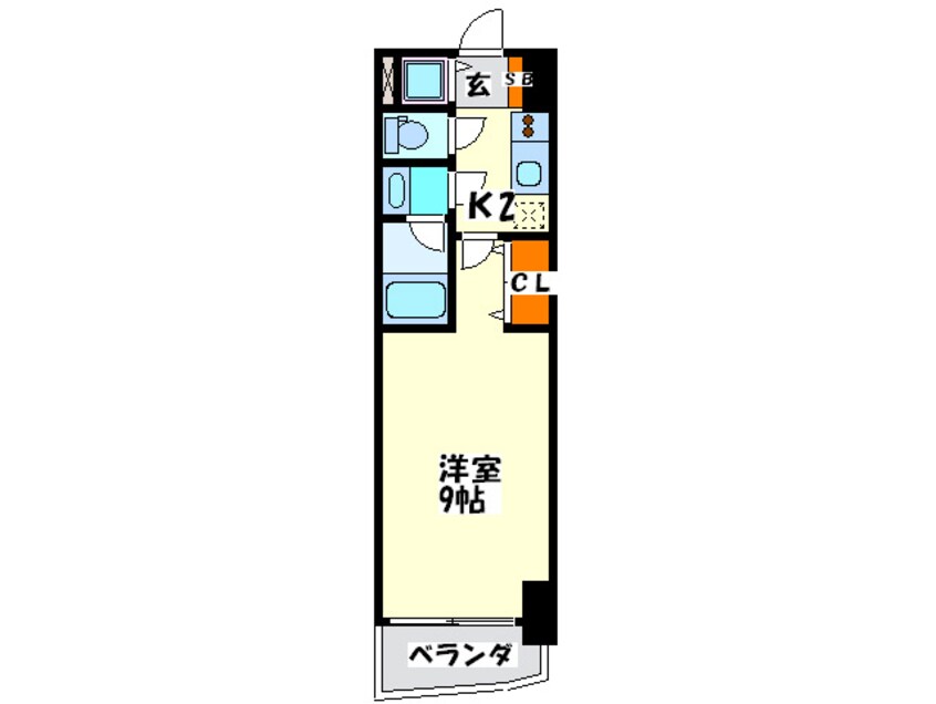 間取図 カスタリアタワー肥後橋