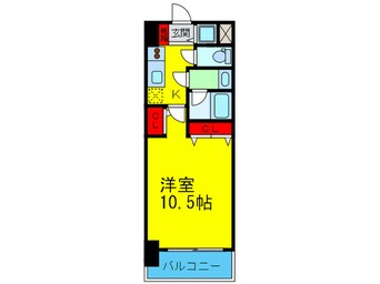 間取図 カスタリアタワー肥後橋