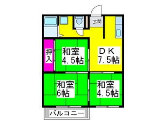 間取図 東雲荘