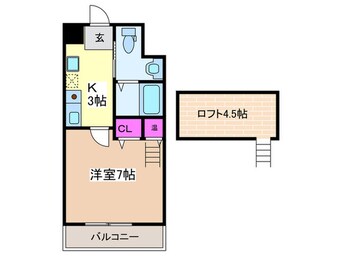 間取図 ラ・フォ－レ喜連瓜破