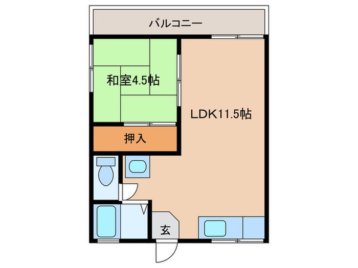 間取り図 三国丘ハイツＡ棟