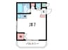 ドミトリ－ときわⅡ 1Rの間取り