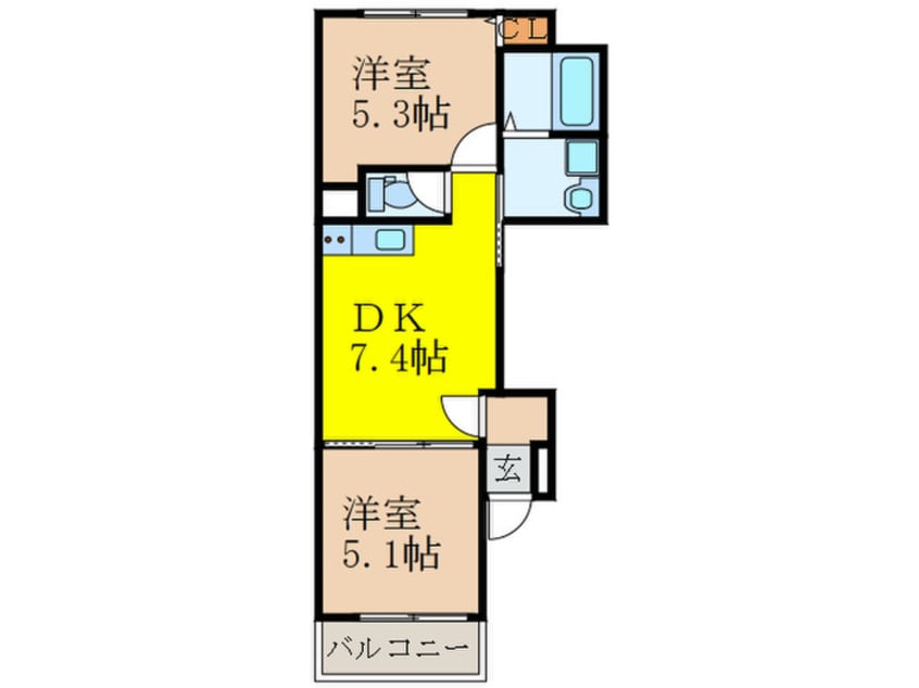 間取図 レジデンス西三国