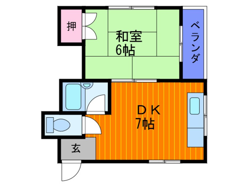 間取図 雪園コーポ