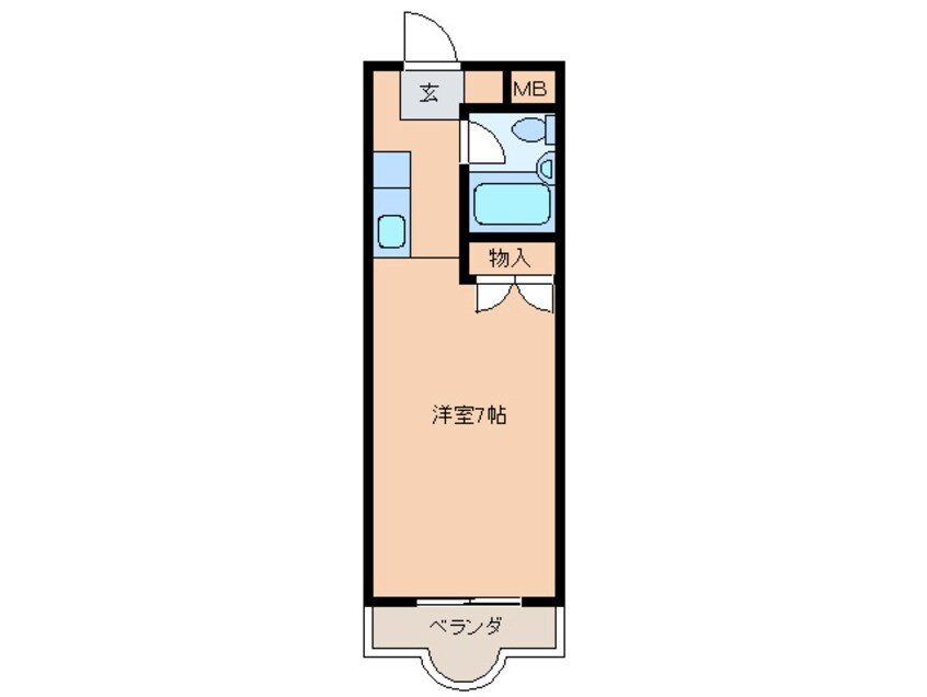 間取図 デュエット　ハイツ