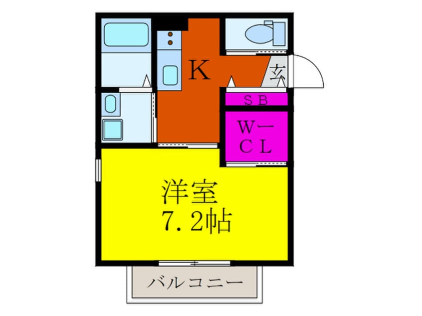 間取図 ソレイユ摂津