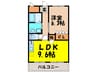 エスポワール・アイ 1LDKの間取り