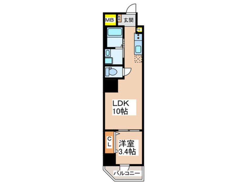 間取図 URBAN PARK難波南