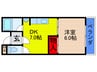 藤村ハイツⅡ 1DKの間取り