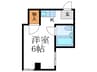 レディス谷口 1Kの間取り