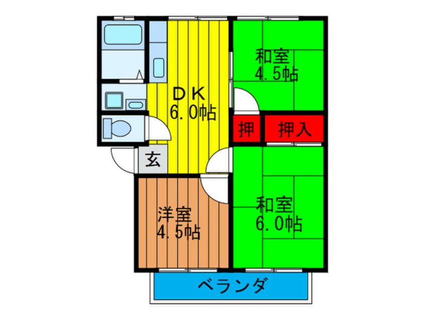 間取図 ネオコ－ポソシアル