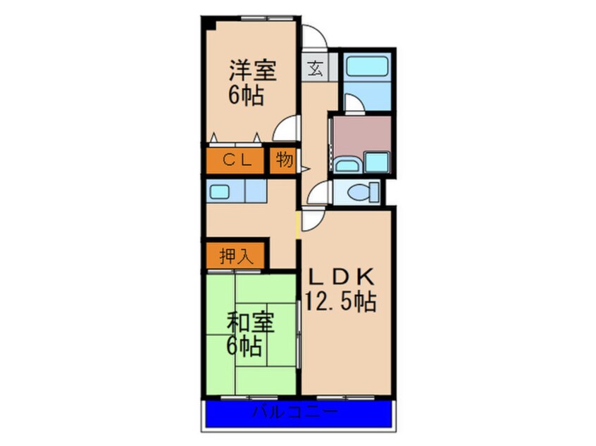 間取図 ｸﾞﾚｲｽｹﾔﾑﾗ