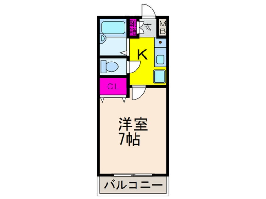間取図 ア－バンハイツ竹の内