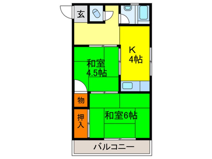 間取図 RHYTHM八尾