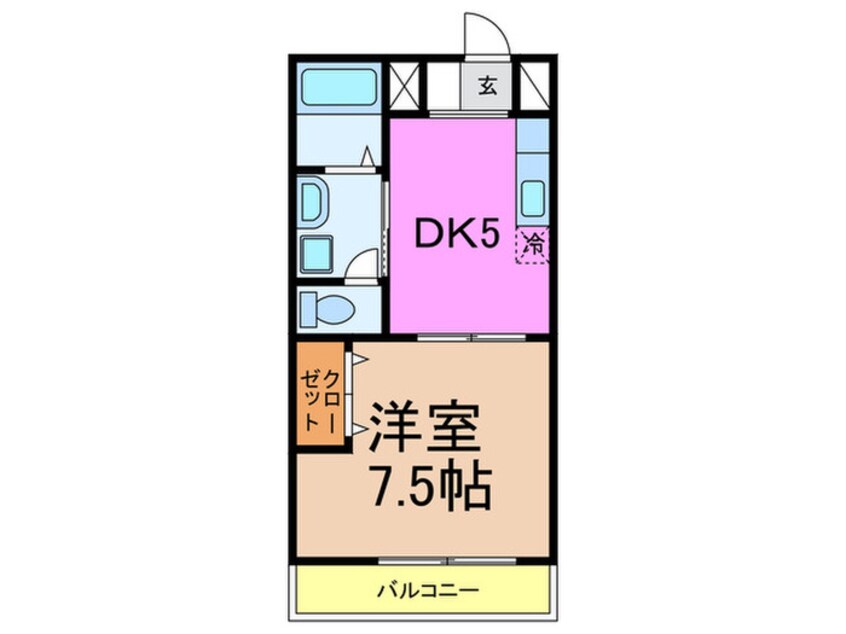 間取図 中山手ガ－デンパレスＡ棟