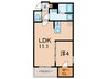 ジーメゾン新在家 1LDKの間取り