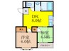 ホワイトハウス小柳 2DKの間取り