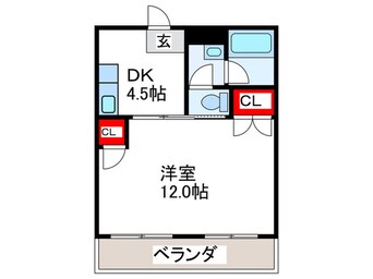 間取図 シティ－ア－クイ－ストワン