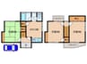 小倉町西山11-113貸家 3DKの間取り