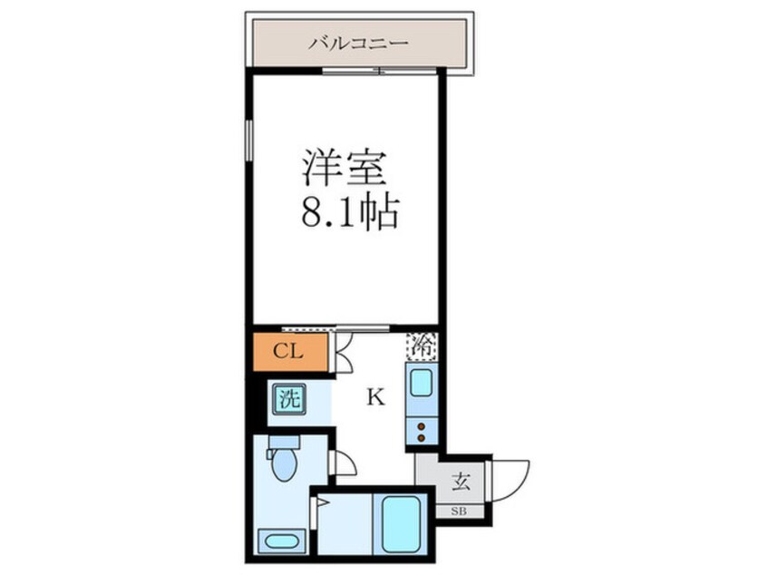 間取図 attrice大将軍