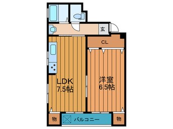 間取図 セサミ中宮