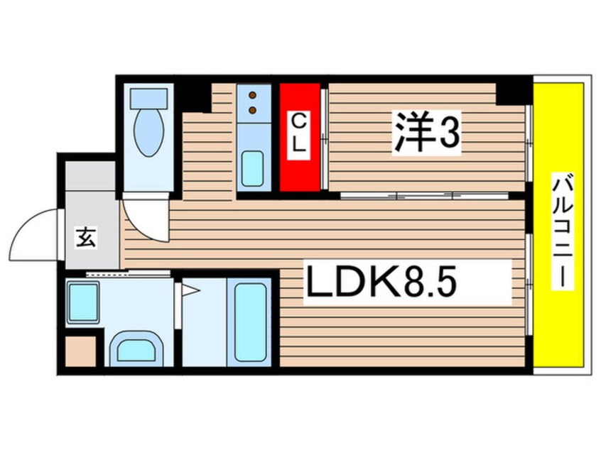 間取図 シャトーパルモア武庫之荘