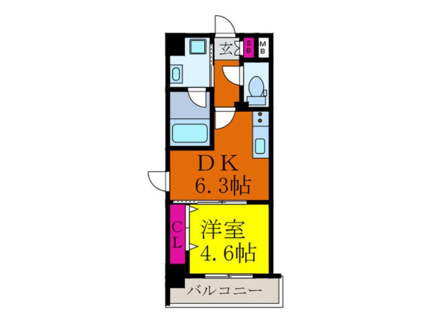 間取図 レシオ千里丘