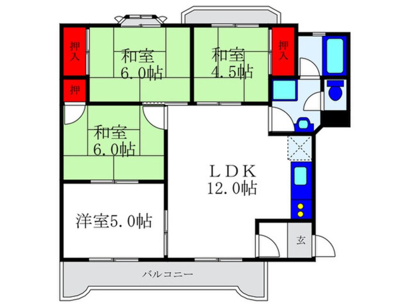 間取図 クラタス平野