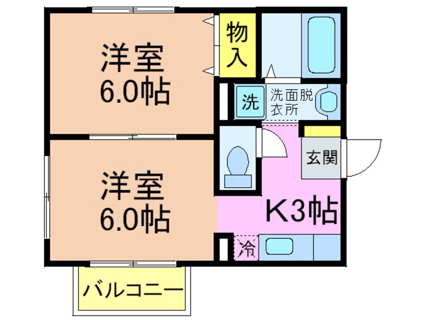 間取図 中山手ガ－デンパレスＣ棟