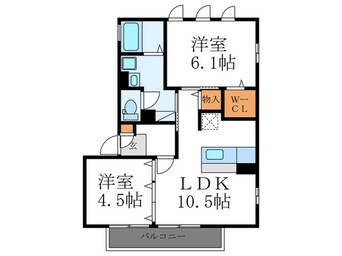 間取図 ブランドール鹿ノ下