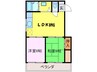 ウエストコ－ポ平岡 2LDKの間取り