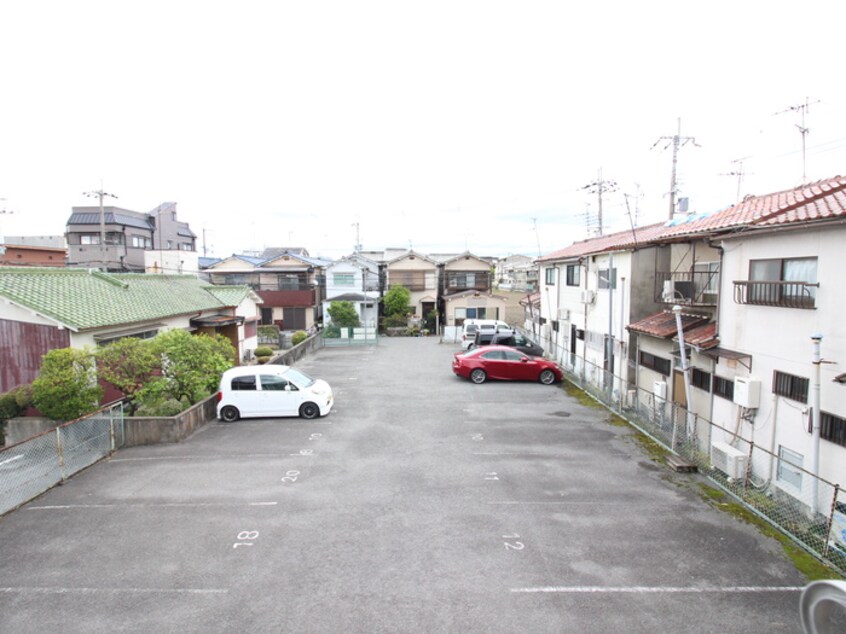 室内からの展望 高見の里５丁目文化住宅