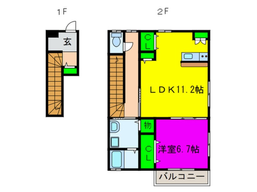 間取図 オリーブ