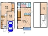 俊徳道戸建Ａ棟 2LDKの間取り
