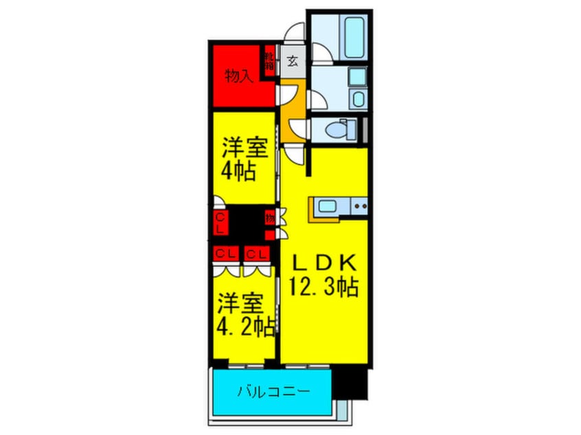 間取図 ＲＪＲ堺筋本町タワー(511)