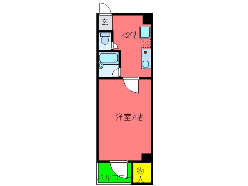 間取図 ルミエ－ル西大橋