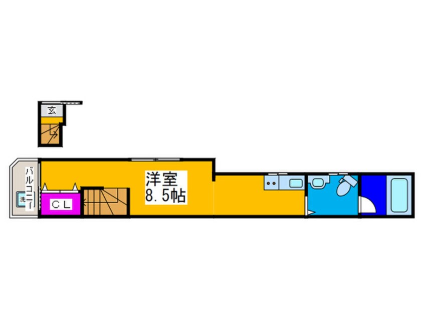 間取図 プリッ２美章園